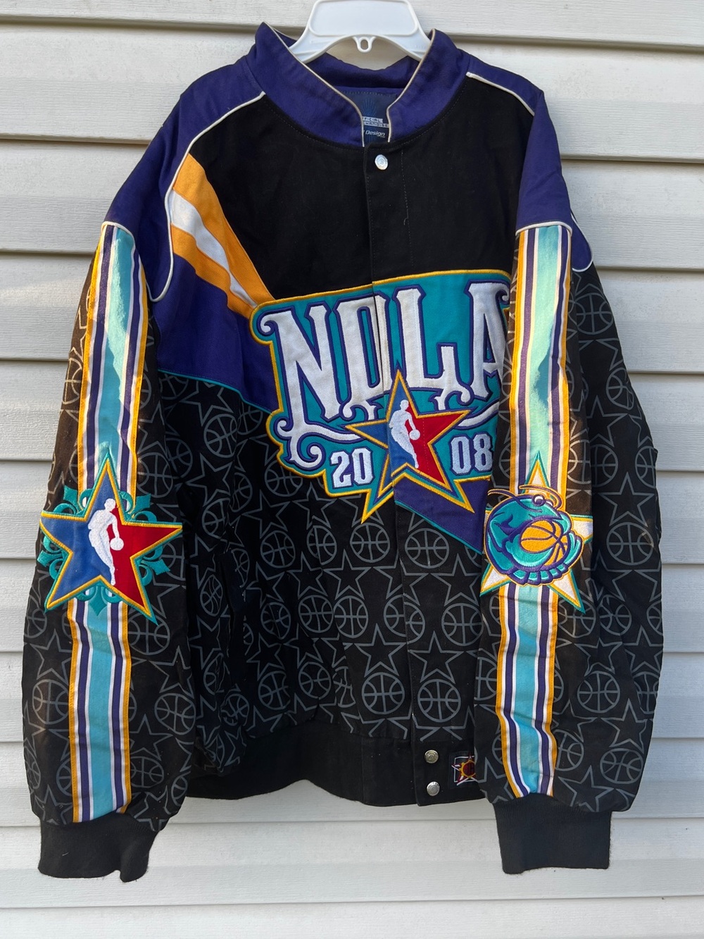 RARE Jeff Hamilton NBA NOLA 2008 All Star jacket JH size 4XL